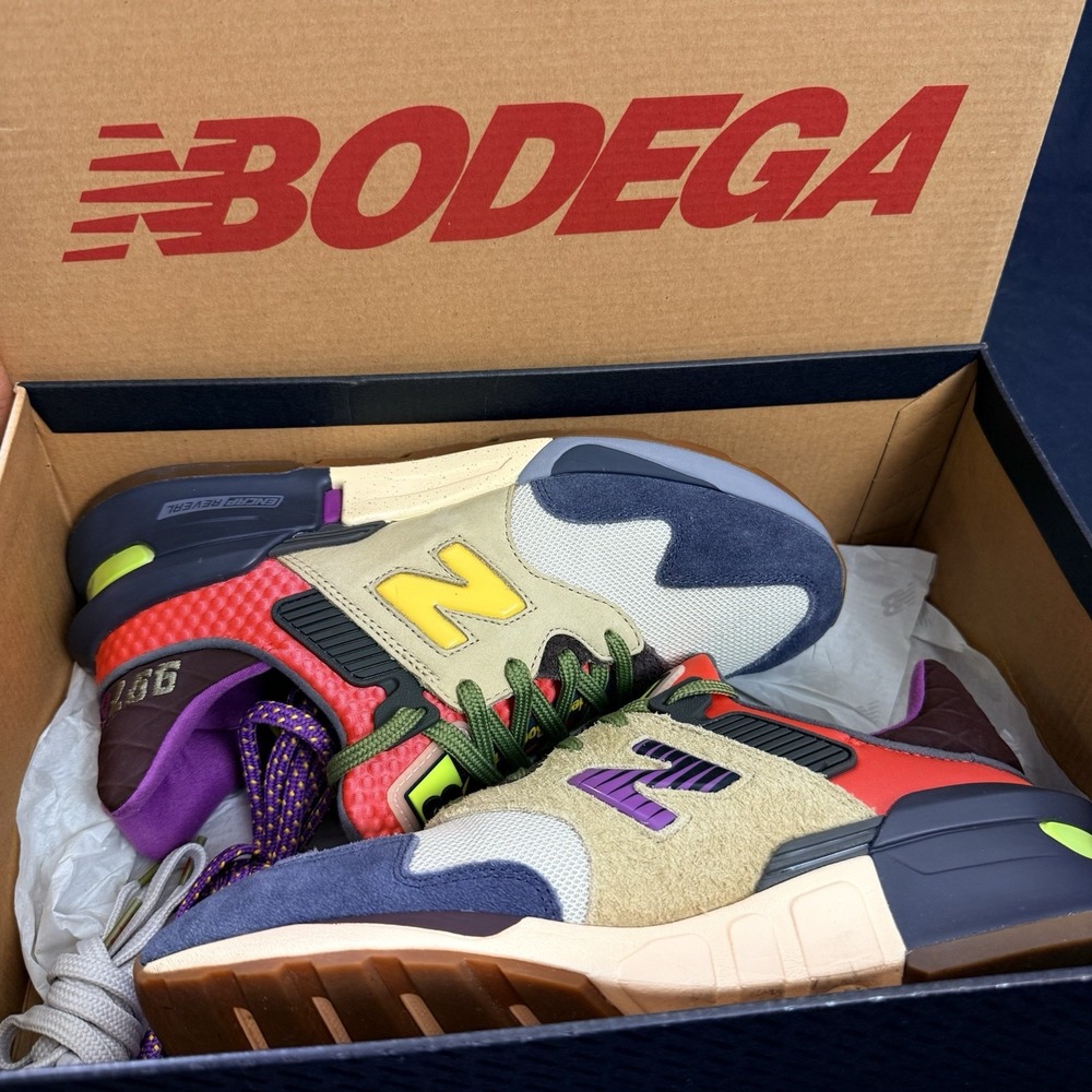 New Balance Bodega x 997S Better Days Men's Sneakers Size 9.5 Beige Red Purple - Picture 12 of 14